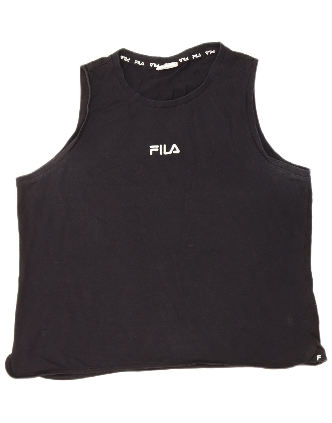 Fila Womens Vest Top UK 18 XL Black Cotton