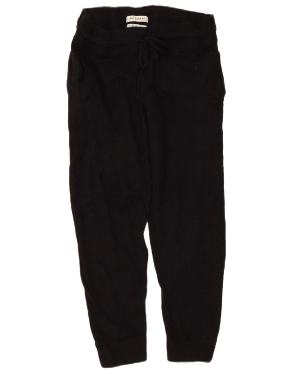 Pantaloni de jogging din tricot pentru femei Marks & Spencer Pantaloni casual mari L32 L26 Negru