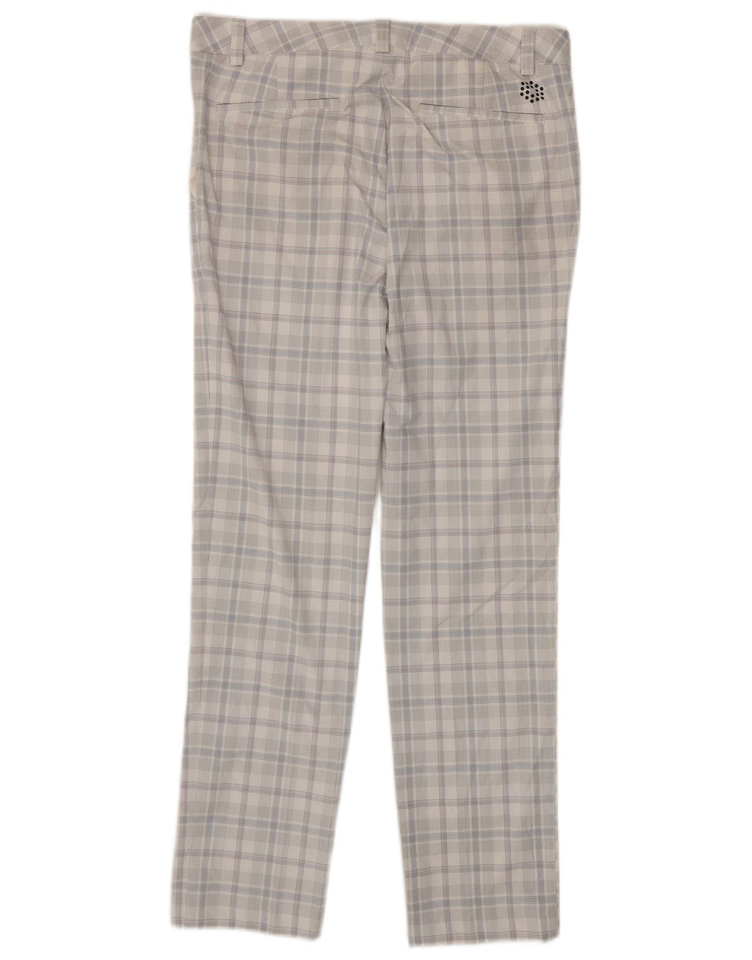 Pantaloni chino subțiri PUMA pentru bărbați L34 L34 poliester cu carouri albe