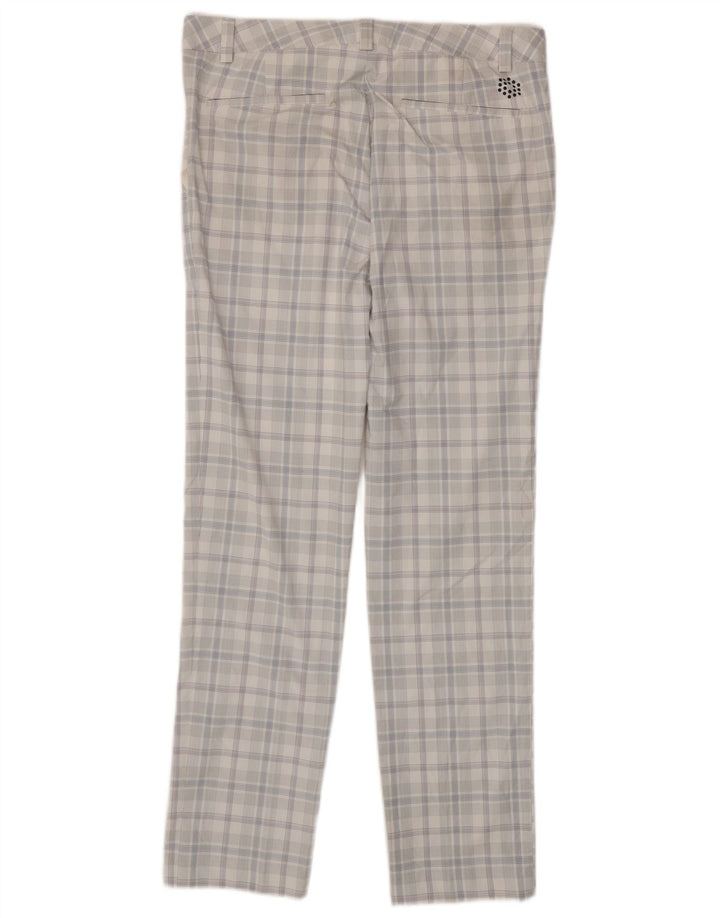 Pantaloni chino subțiri PUMA pentru bărbați L34 L34 poliester cu carouri albe