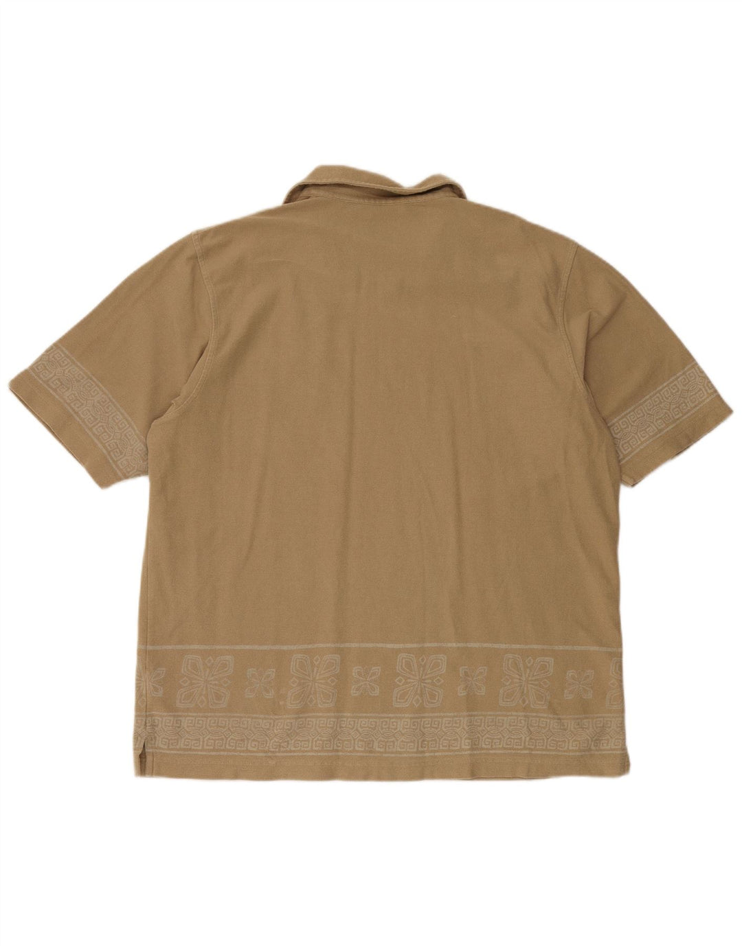 TIMBERLAND Tricou Polo XL Bej Floral Bumbac