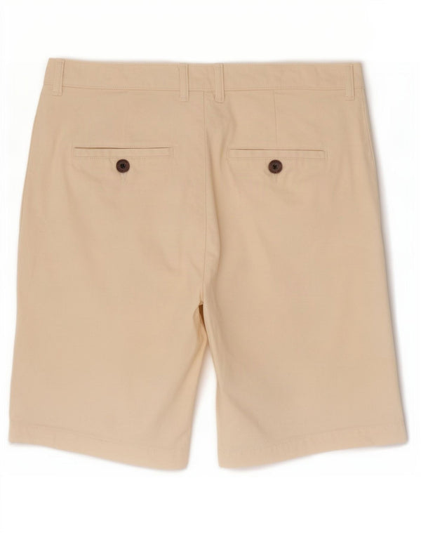 Pantaloni scurti chino Superdry pentru femei UK 14 Large W34 Beige Bumbac