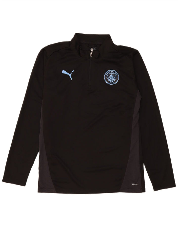 Top de trening Puma Manchester City Pullover pentru bărbați, mediu negru, color block