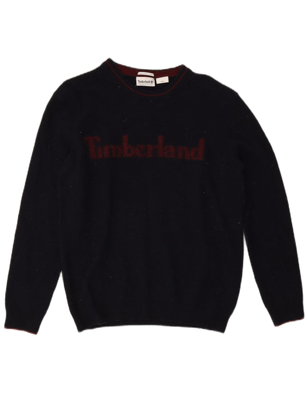 Pulover pentru femei Timberland Graphic Crew Neck UK 14 Medium Bleumarin