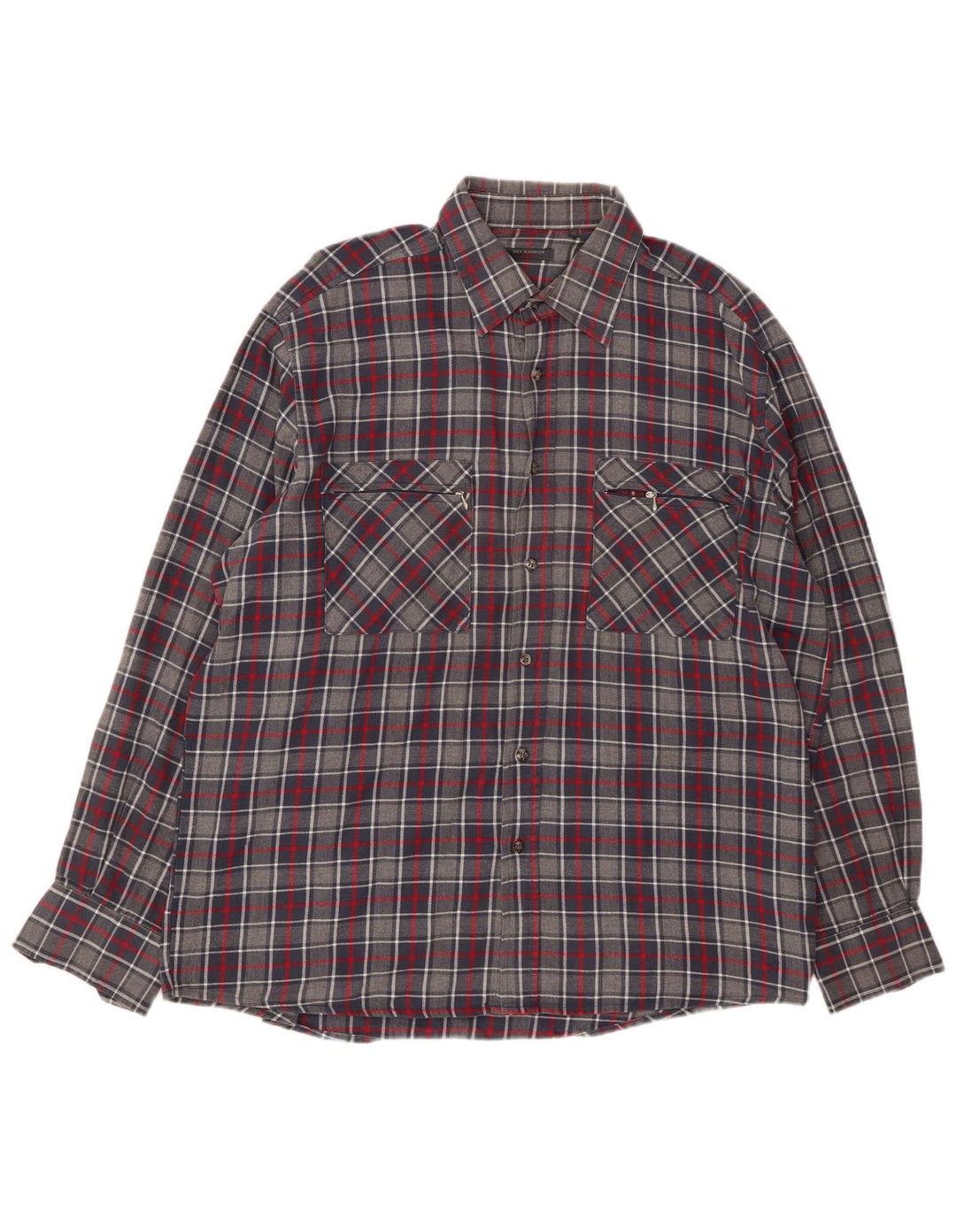 Cămașă de flanel pentru bărbați SEA BARRIER XL, bumbac cu carouri gri