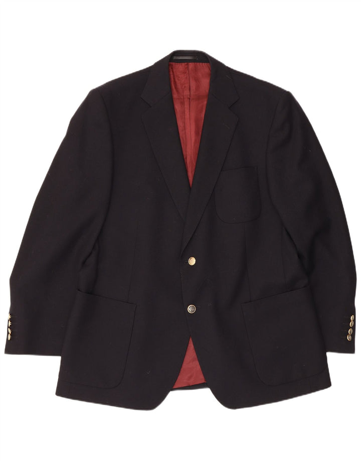 Blazer pentru bărbați Magee, cu 2 nasturi, UK 44 Lână mare, albastru bleumarin