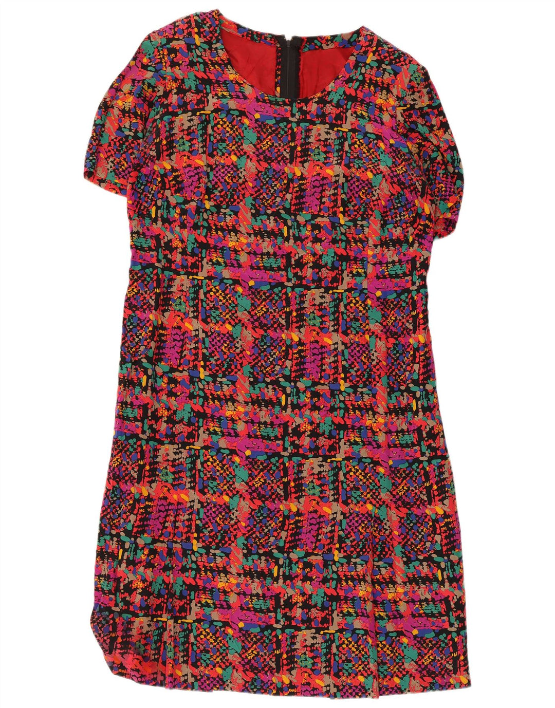Rochie vintage pentru femei UK 14 Medium Multicolore cu pete