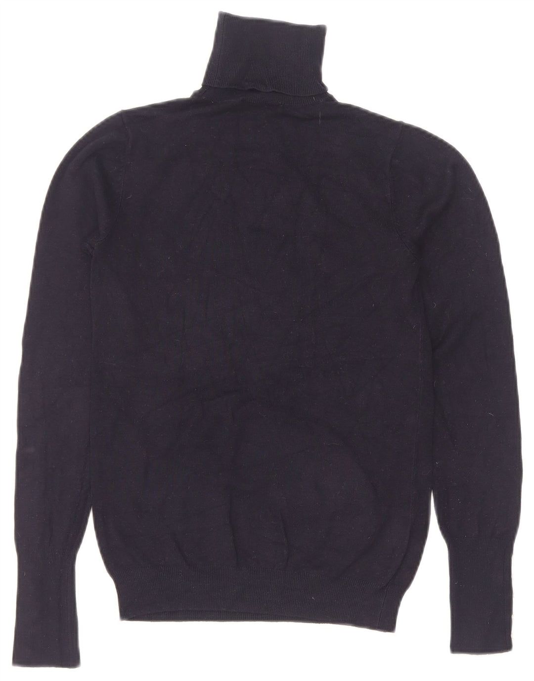 Pulover cu gât rulat Zara pentru femei UK 8 Mic Bleumarin
