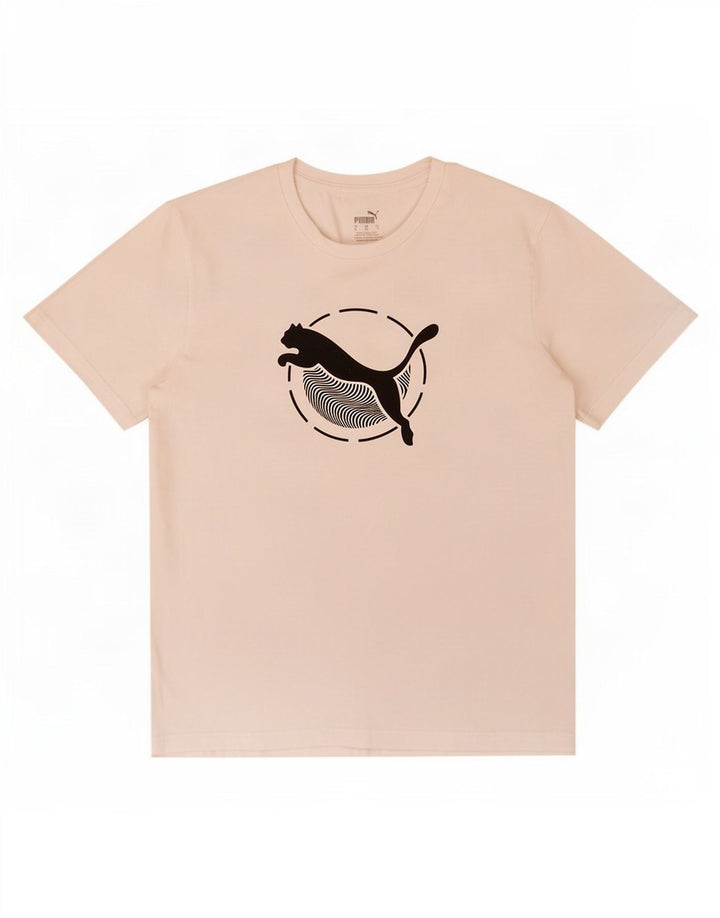 Tricou grafic Puma pentru bărbați Top Medium White Bumbac