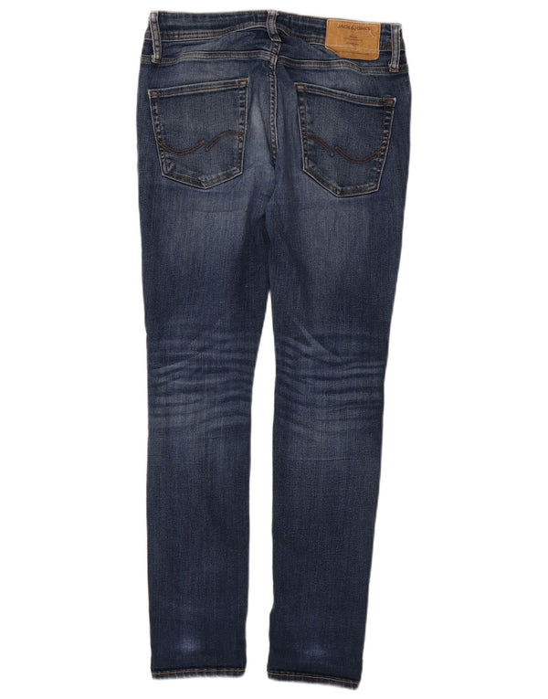 Jack & Jones Blugi skinny învechiți Liam pentru femei W30 L30, bumbac albastru