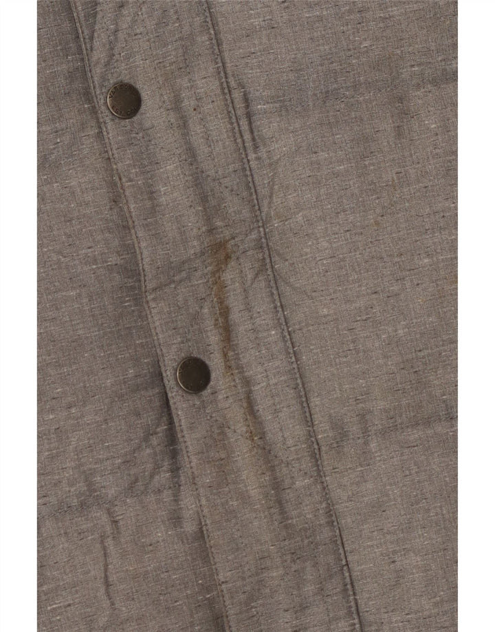 Jachetă căptușită cu glugă pentru bărbați VANS UK 38, nailon gri mediu