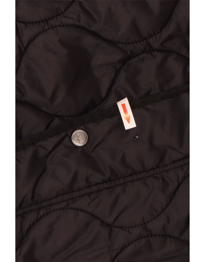 Dkny pardesiu matlasat supradimensionat pentru femei UK 10, mic, negru, nailon