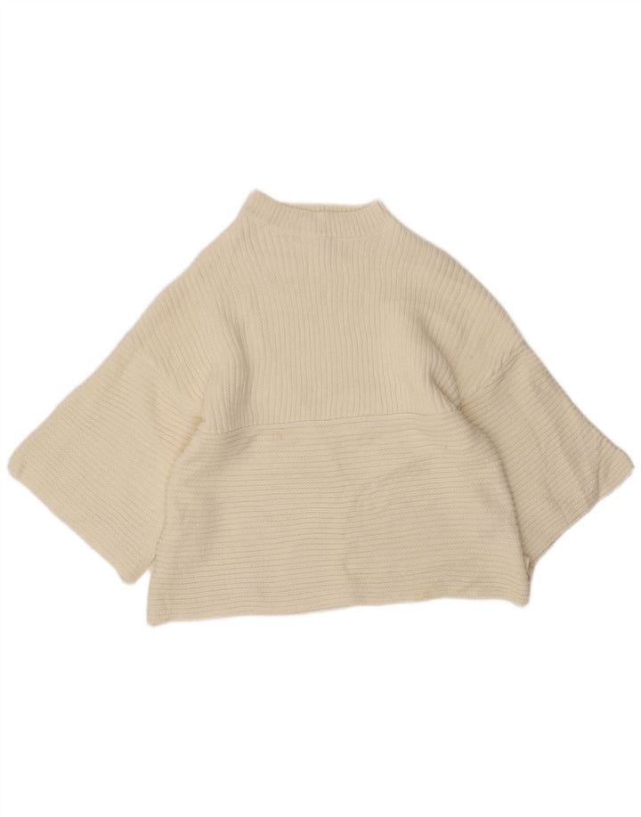 Pulover pentru femei Cooper cu mânecă 3/4 cu gât țestoasă, UK 8, mic, alb