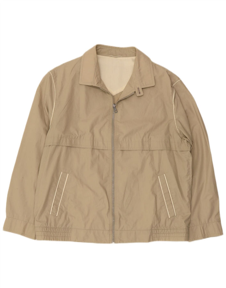 VINTAGE Mens Bomber Jacket UK 40 Large Beige