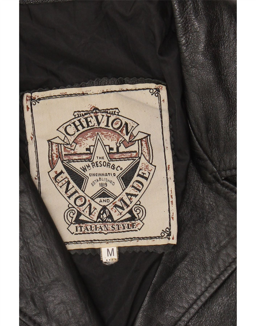 Jachetă de piele pentru femei VINTAGE UK 14 Medium Black