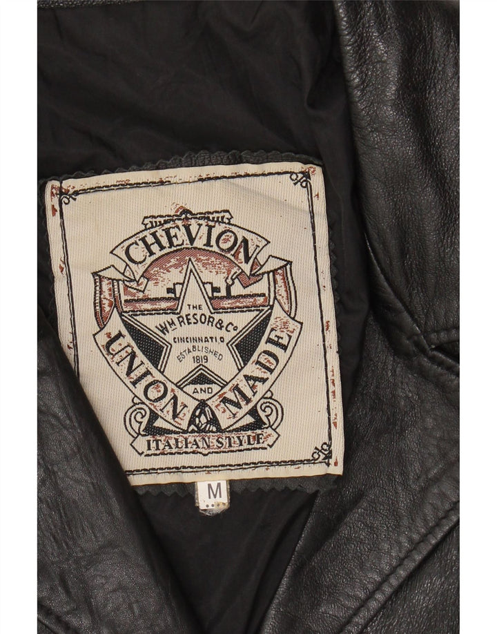 Jachetă de piele pentru femei VINTAGE UK 14 Medium Black