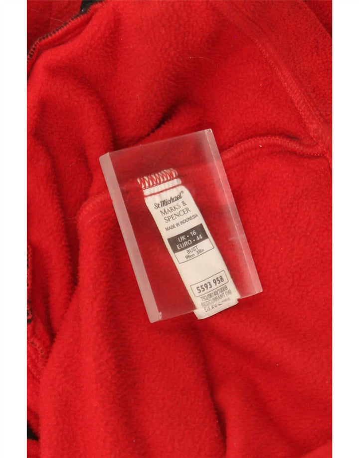 Jachetă pentru bărbați Marks & Spencer St. Michael Fleece UK 16 Poliester roșu mare