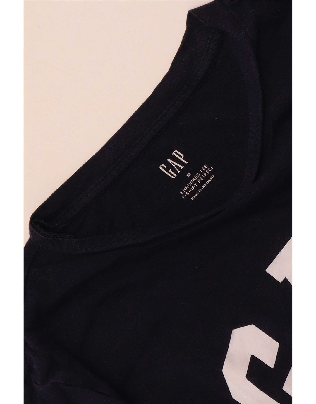 Top cu grafic pentru femei Gap cu mânecă lungă UK 14 Medium Bleumarin