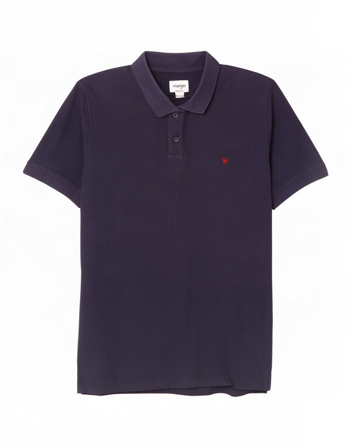Cămașă polo Wrangler pentru bărbați, mare, albastru, bumbac