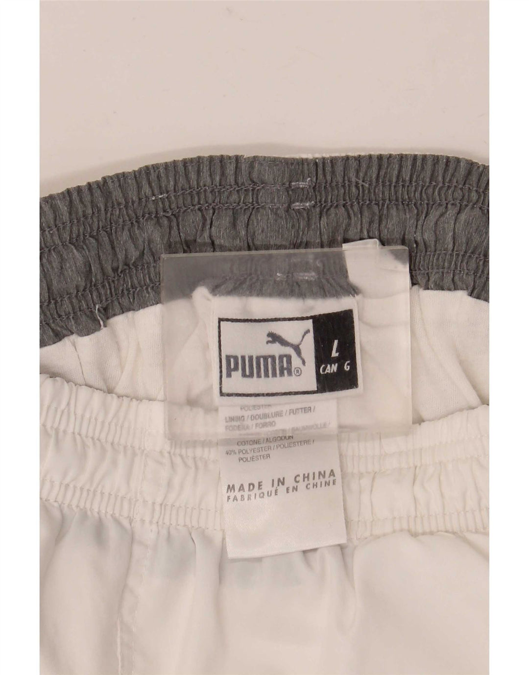 Pantaloni scurți sport Puma pentru bărbați, mari, alb, din poliester