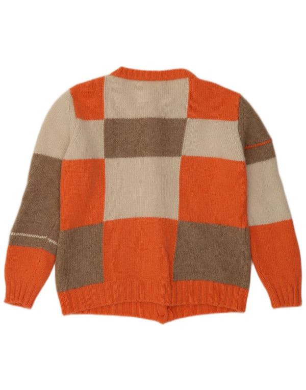 Pulover cardigan pentru femei Madeleine UK 18/20 XL portocaliu, cașmir