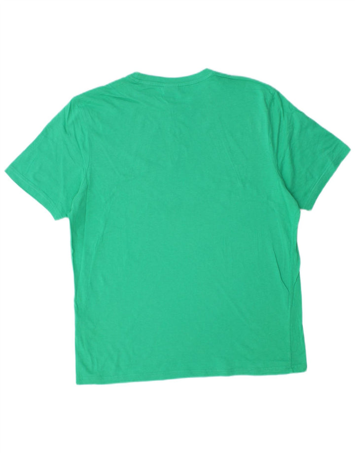 Tricou grafic North Sails pentru bărbați Top din bumbac verde mediu