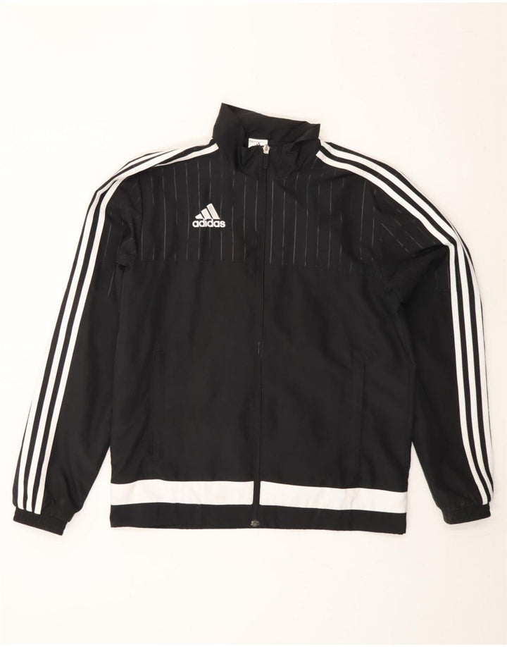 Jachetă de trening pentru bărbați ADIDAS, mică, neagră, din poliester
