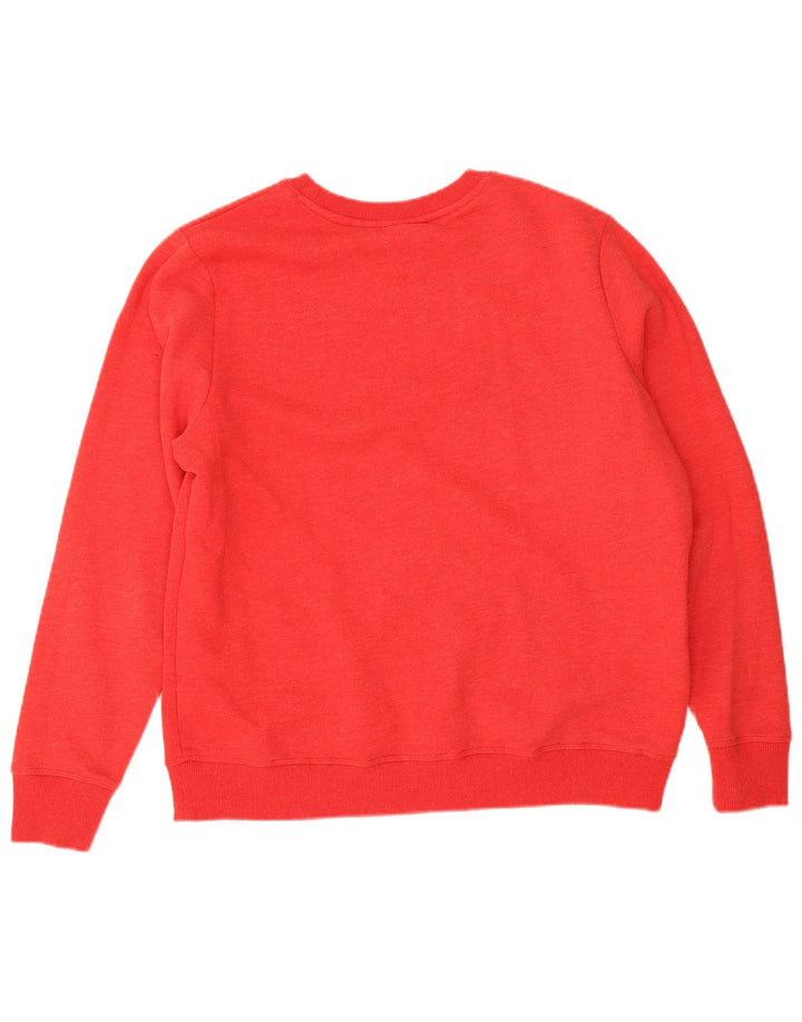 Pulover supradimensionat pentru femei Superdry UK 14 Bumbac roșu mare