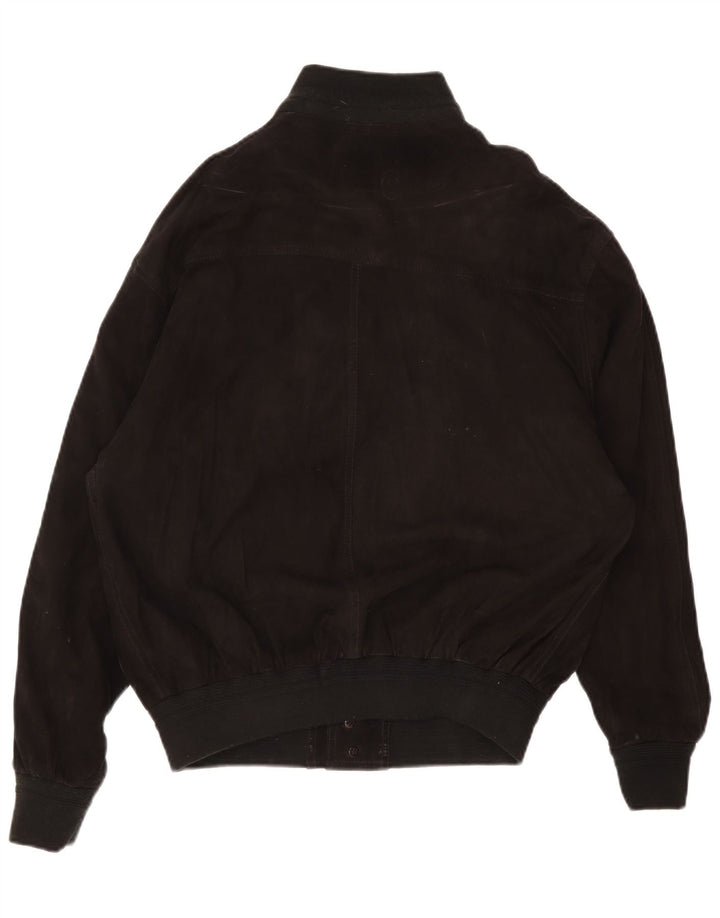 Jachetă vintage pentru bărbați din piele intoarsa IT 52 XL din piele neagra