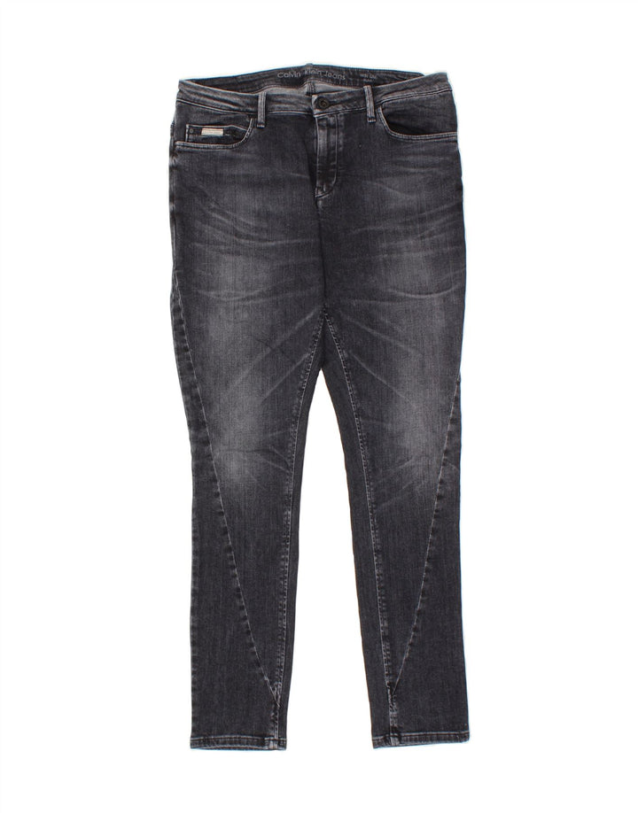CALVIN KLEIN Womens Slim Jeans Size 31 W31 L32 Grey Cotton Vintage Calvin Klein and Second-Hand Calvin Klein from Messina Hembry 