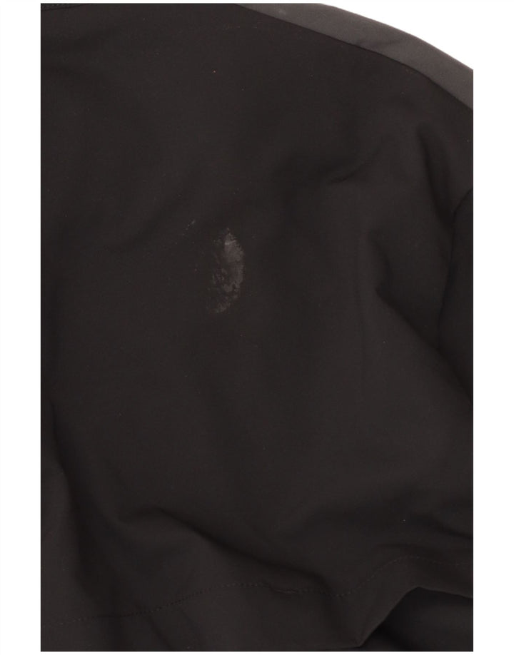 Jachetă de top pentru trening Nike Dri Fit pentru bărbați, negru mediu, poliester bloc de culoare