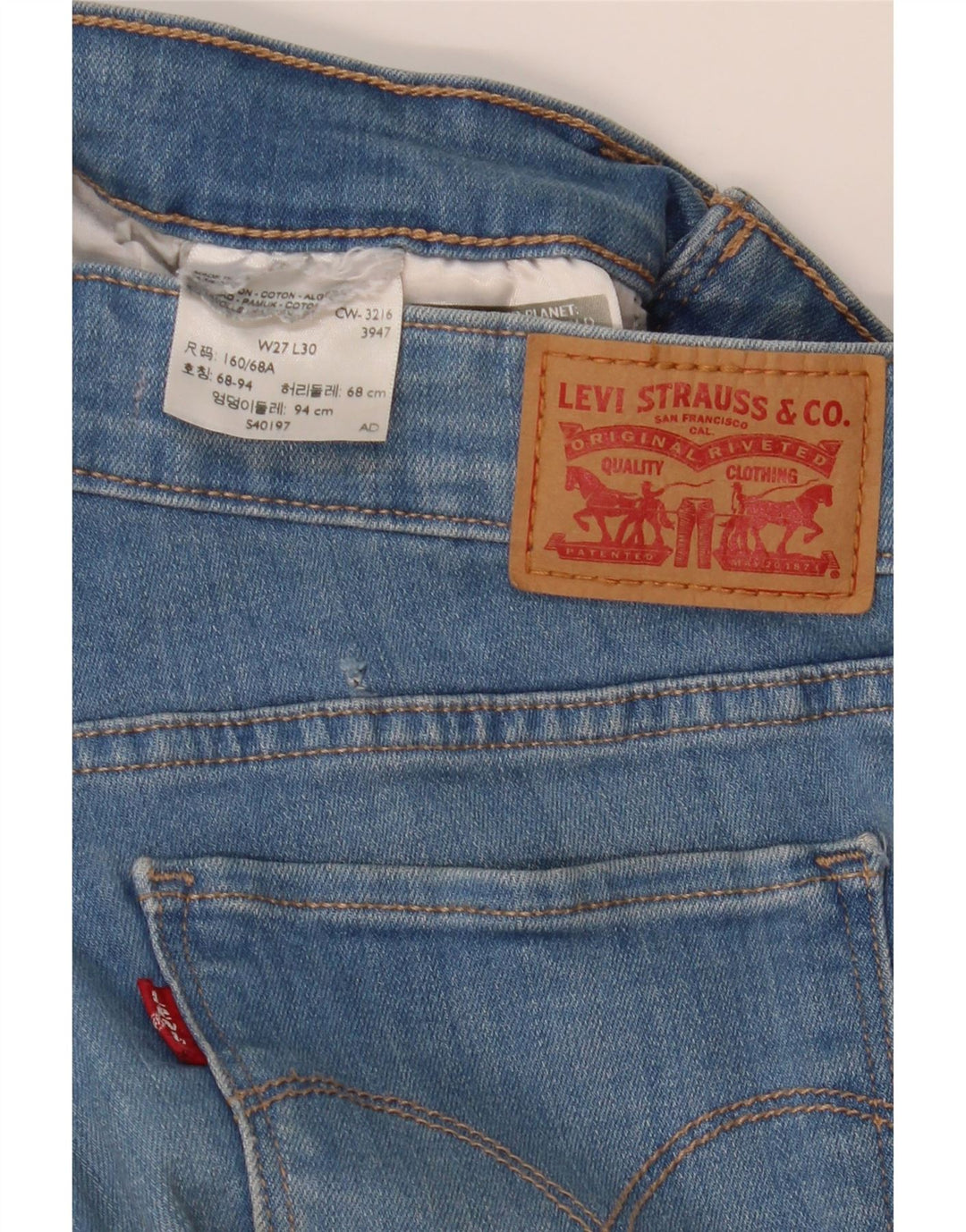 Blugi Levi's 711 Skinny W27 L30 Albastru