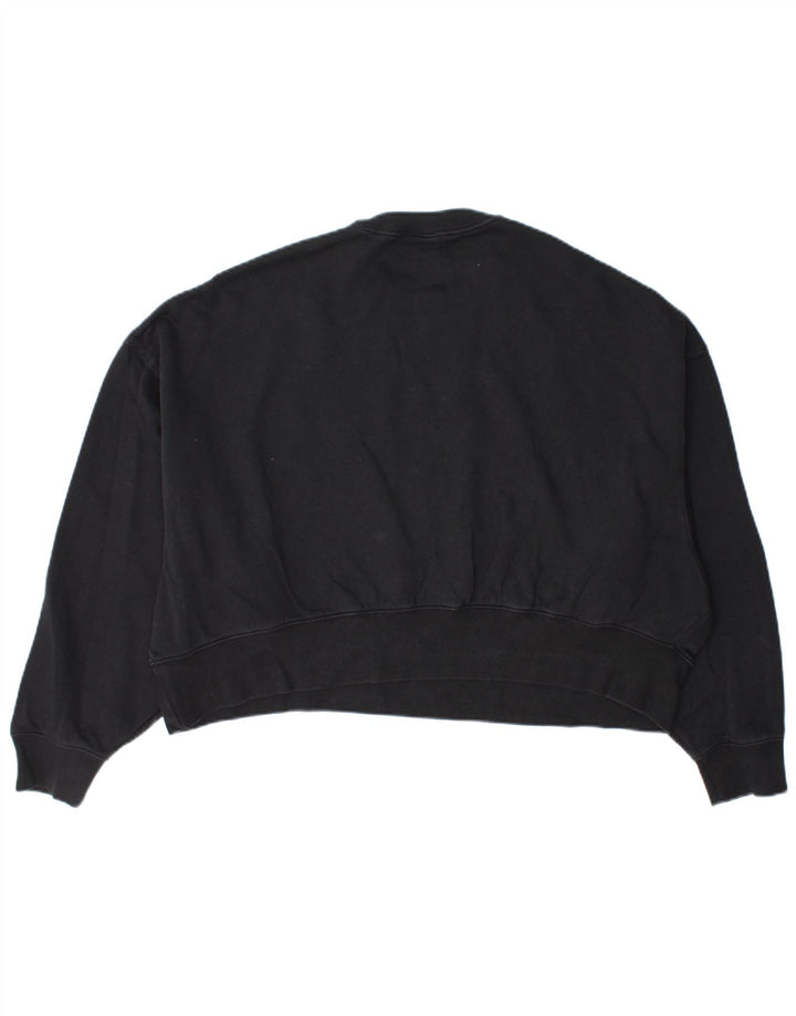 Pulover supradimensionat pentru femei Nike UK 10 Bumbac negru mic