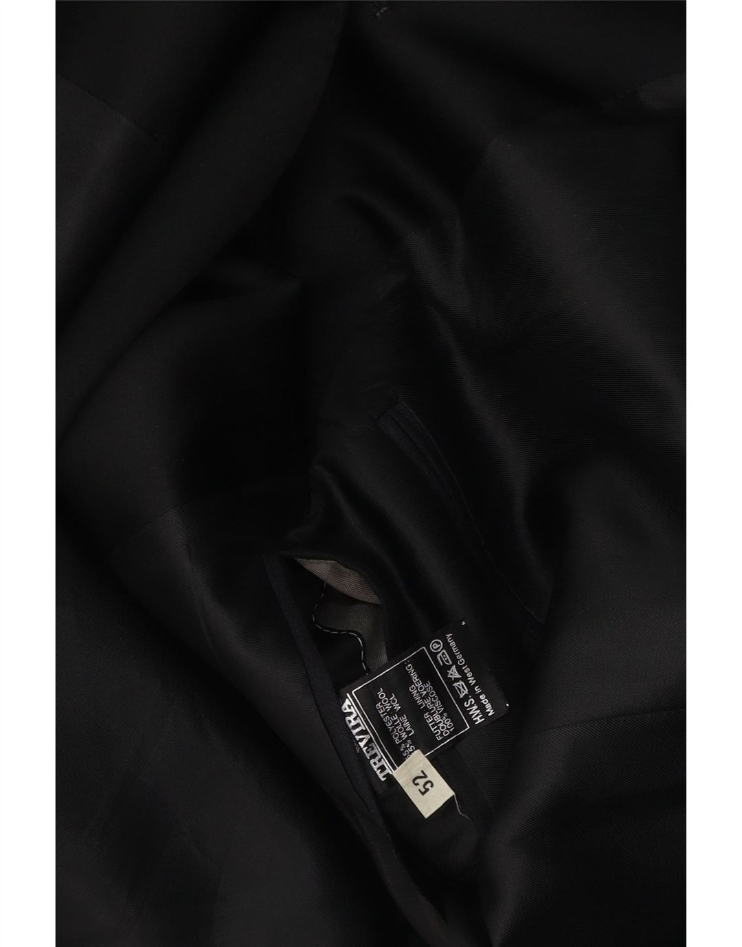 Jachetă pentru bărbați TREVIRA, cu 1 nasture, IT 52 XL, poliester cu dungi bleumarin