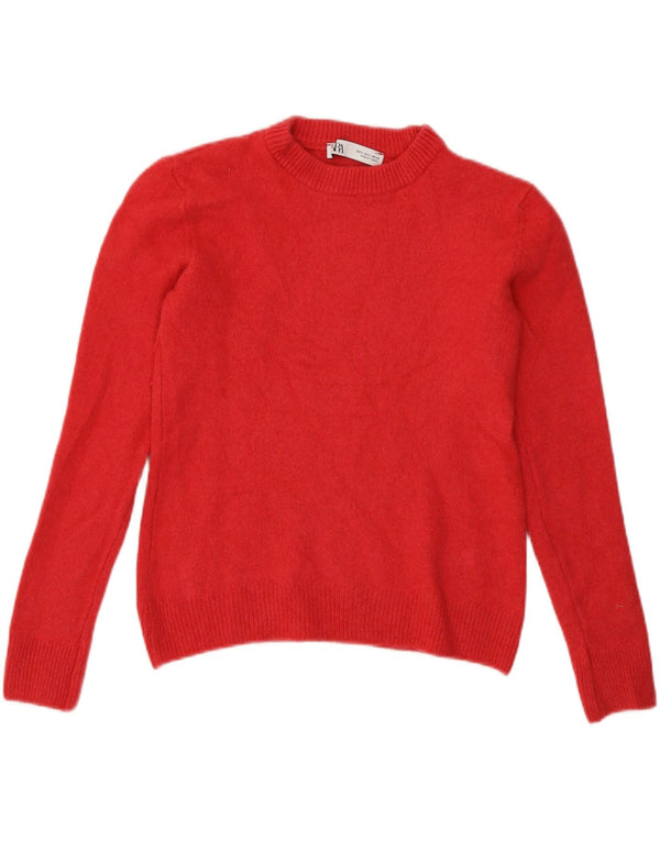 Pulover pentru damă Zara Crop Crew Deck Pulover UK 10 Small Pink