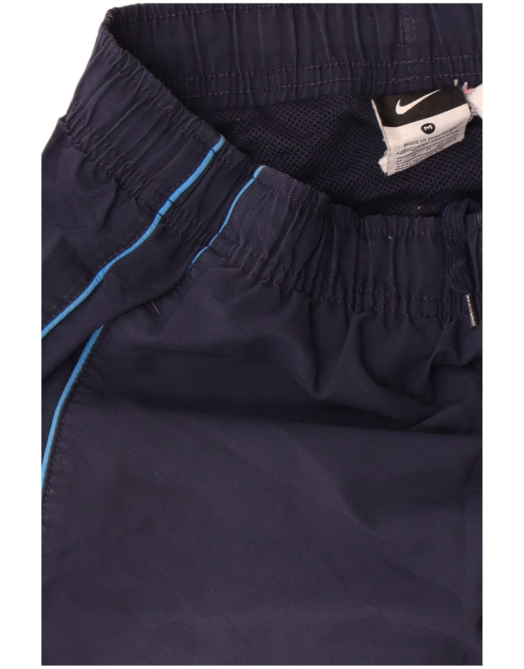 Pantaloni scurți sport Nike pentru bărbați, poliester cu dungi medii bleumarin