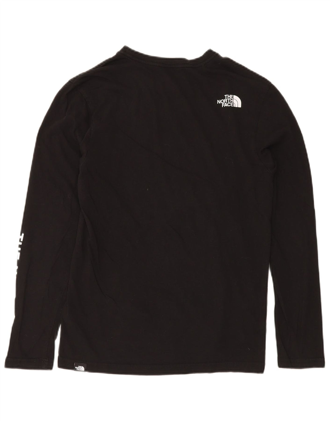 Top grafic pentru bărbați THE NORTH FACE cu mânecă lungă, bumbac negru mic