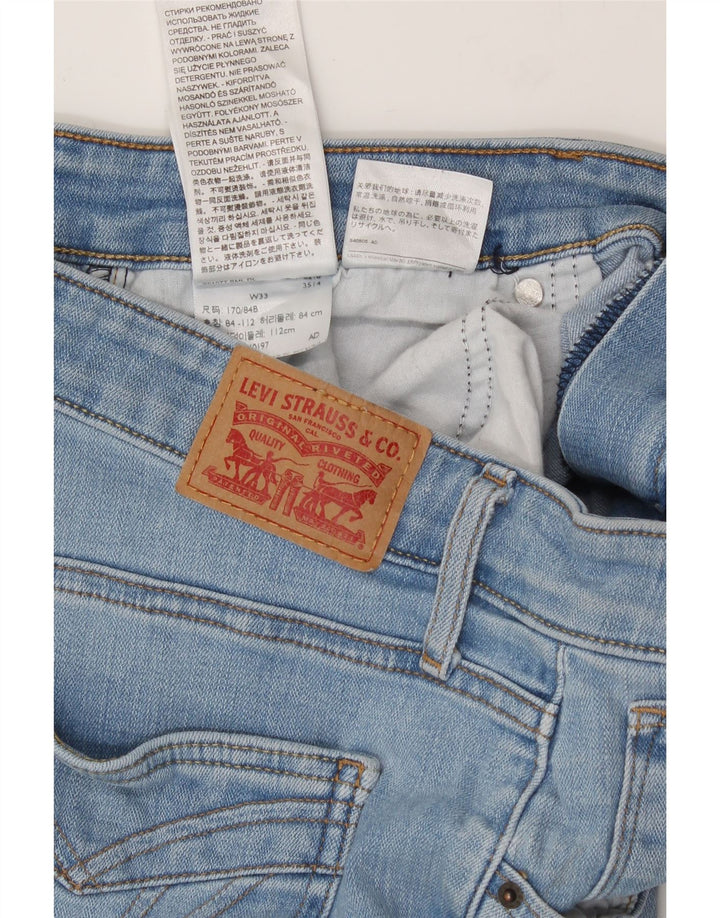 LEVI'S Womens Crop Slim Jeans W33 L26 Blue Cotton Vintage Levi's and Second-Hand Levi's from Messina Hembry 