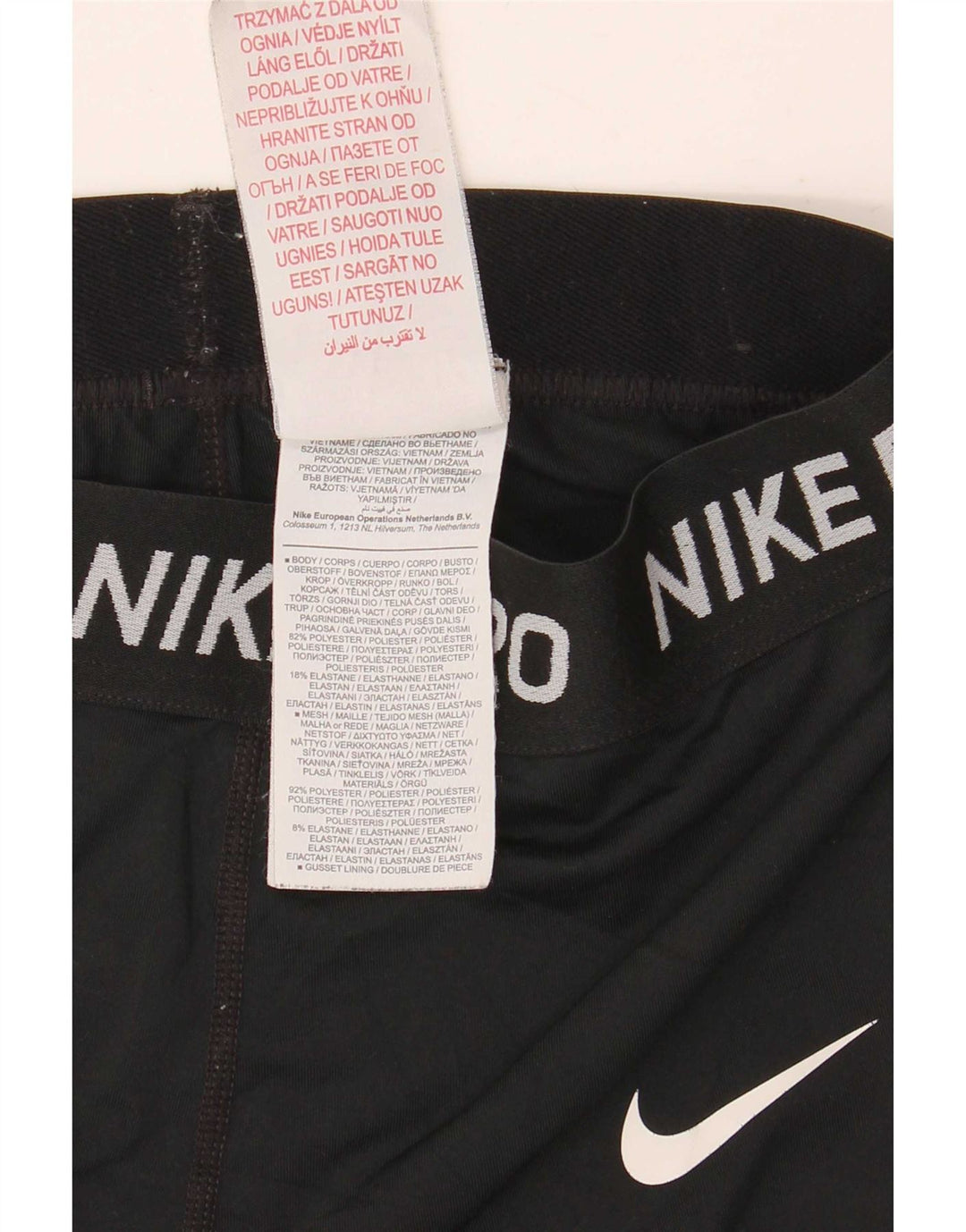 Leggings grafic Nike pentru femei UK 4 XS poliester negru