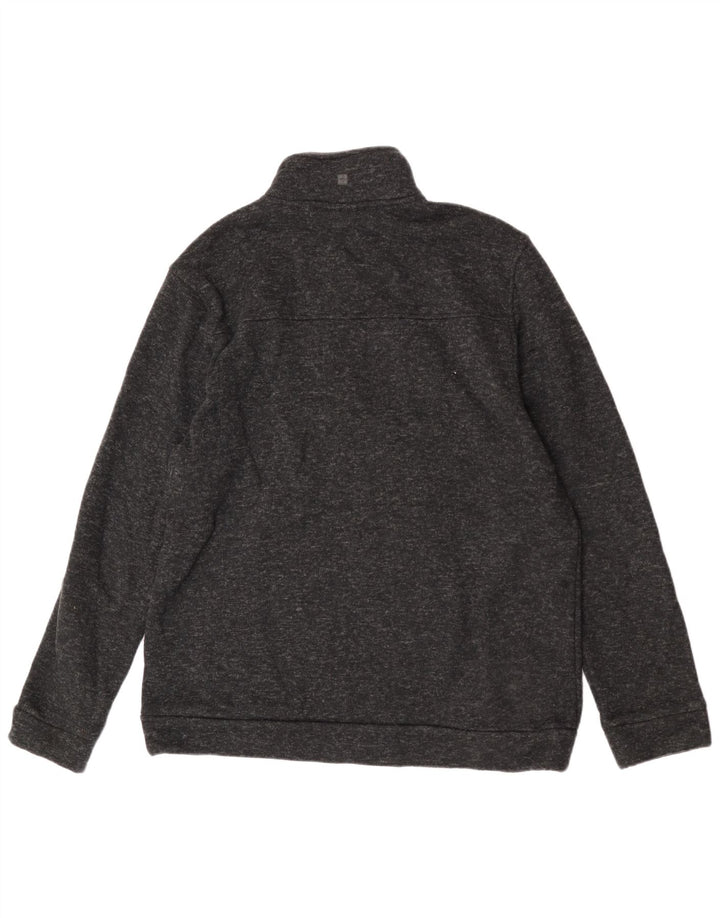 Hanorac pentru bărbați Mountain Warehouse, cu fermoar și gât, Jumper XL, negru, pete
