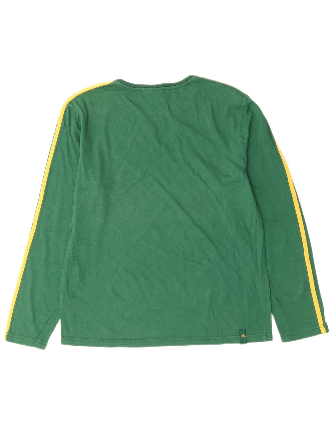 Top pentru bărbați ADIDAS cu mânecă lungă UK 40/42, bumbac verde mediu