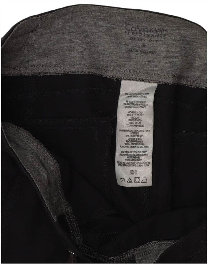 CALVIN KLEIN Pantaloni de trening pentru femei Joggeri UK 10 Poliester gri mic