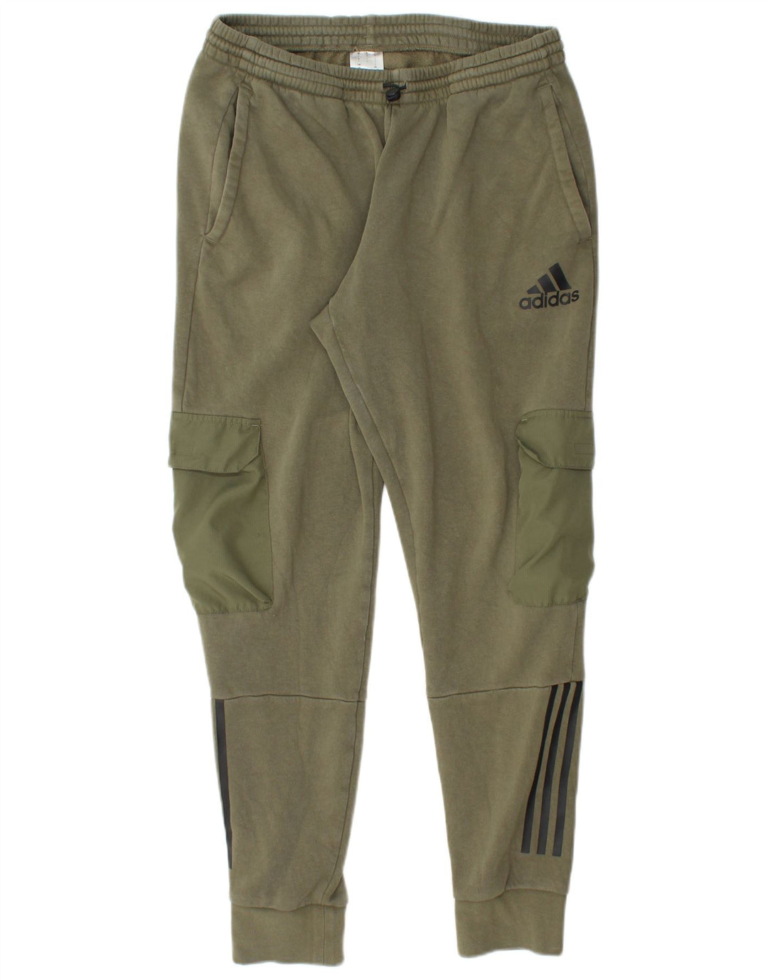 Pantaloni de trening Adidas pentru bărbați Cargo Pantaloni de jogging mari, bumbac, kaki