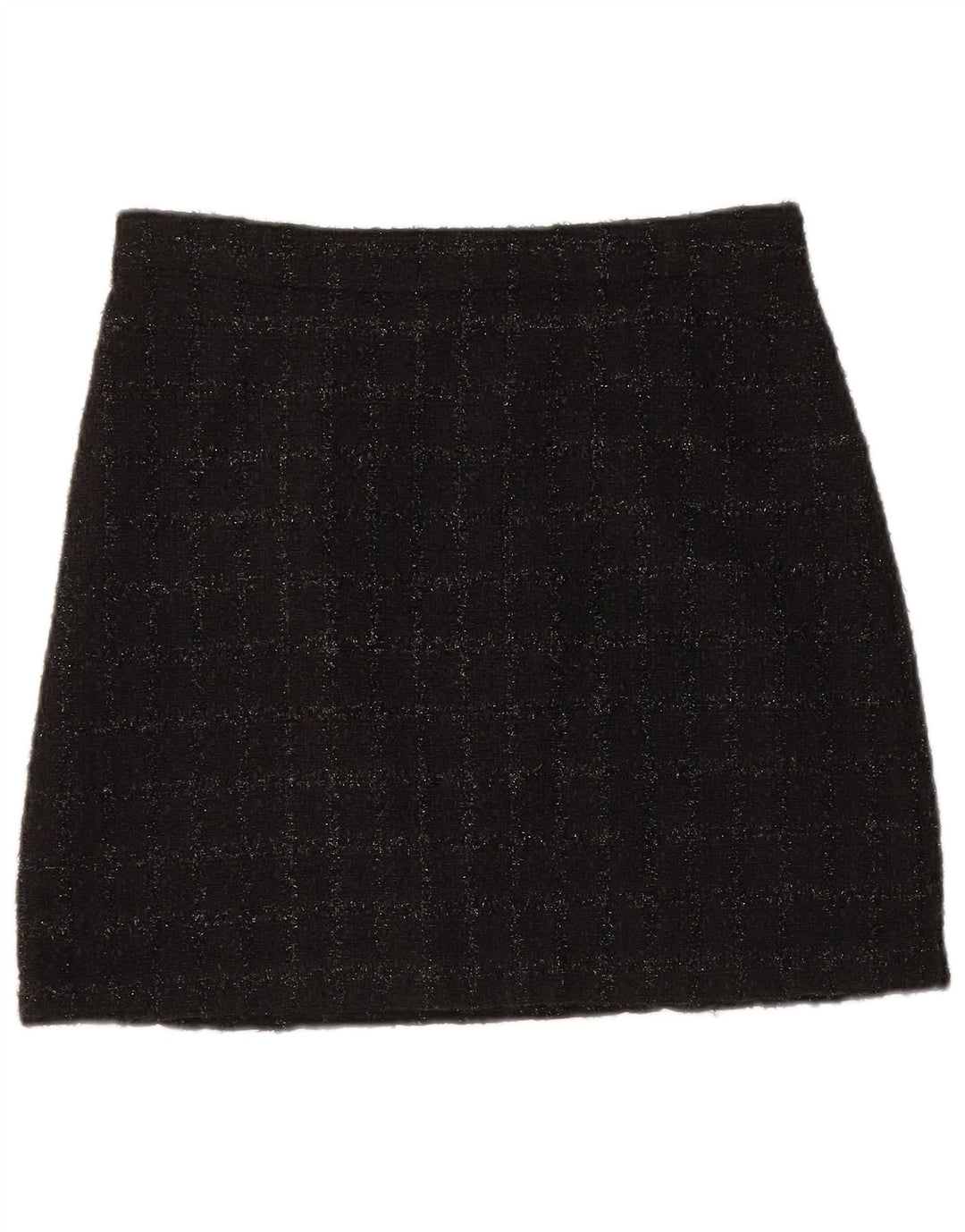 Fustă mini pentru femei Warehouse UK 10 Small W28 Poliester cu check negru