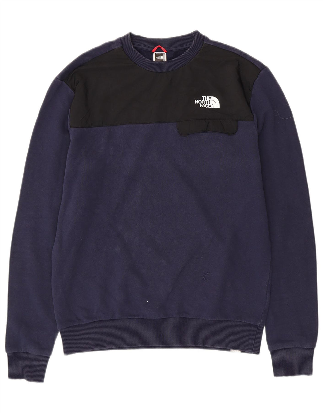 Hanorac pentru bărbați THE NORTH FACE Pulover Medium bleumarin din bumbac color bloc