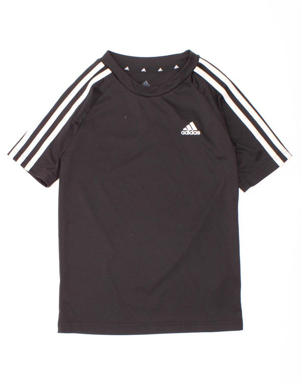Tricou Adidas Aeroready pentru baieti Top 7-8 ani poliester negru