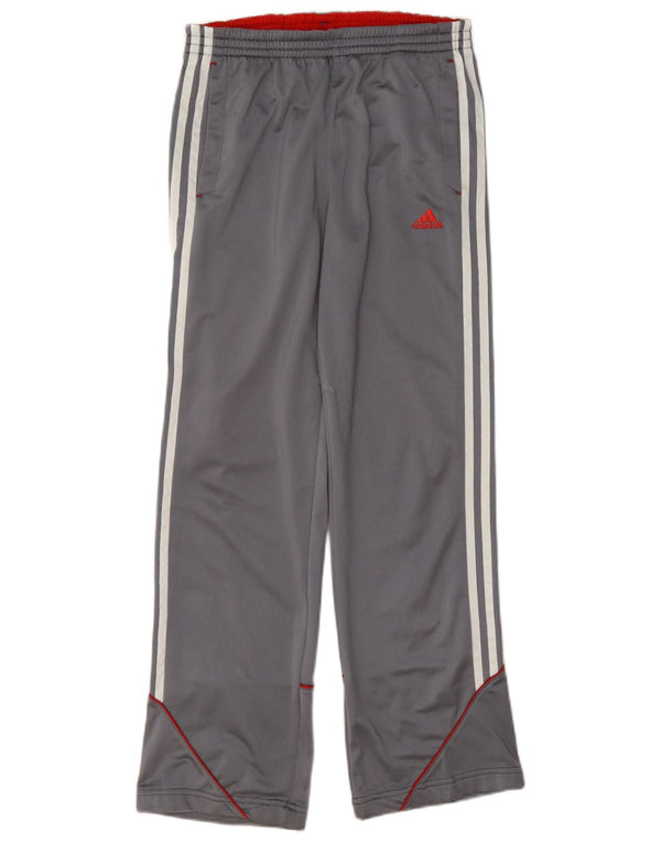 Pantaloni de trening Adidas pentru baieti 13-14 ani poliester gri