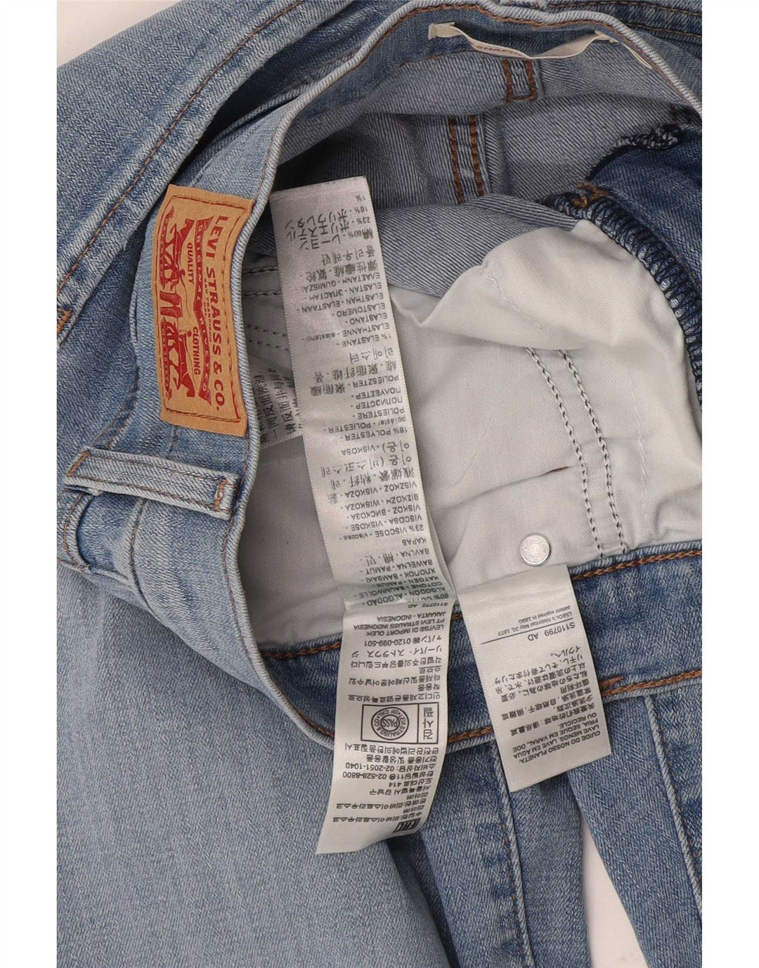 Blugi drepți modelați 314 Levi's pentru femei L28 L32 Bumbac albastru