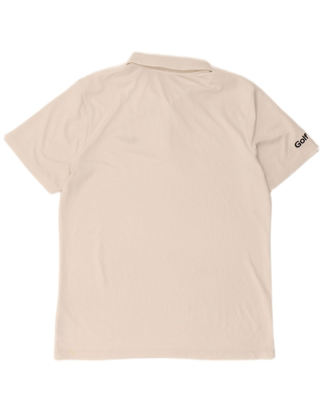 Tricou polo Nike Dri Fit pentru bărbați, mare, alb, din poliester