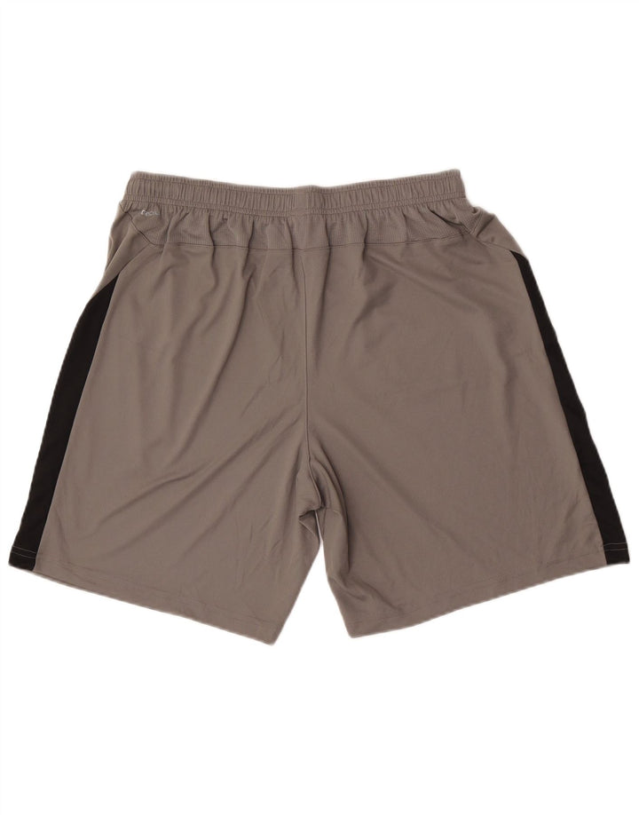Pantaloni scurți sport Puma pentru bărbați, mari, gri, poliester color bloc
